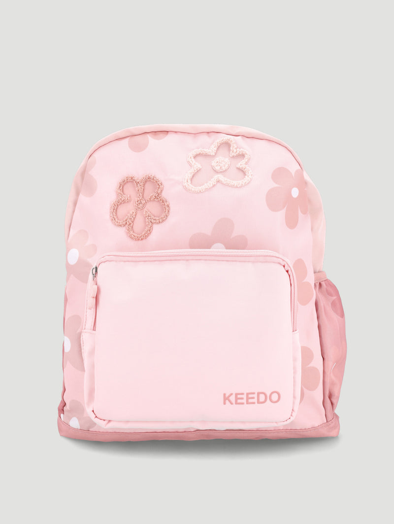 Pre-Girls Towelling Flower Backpack