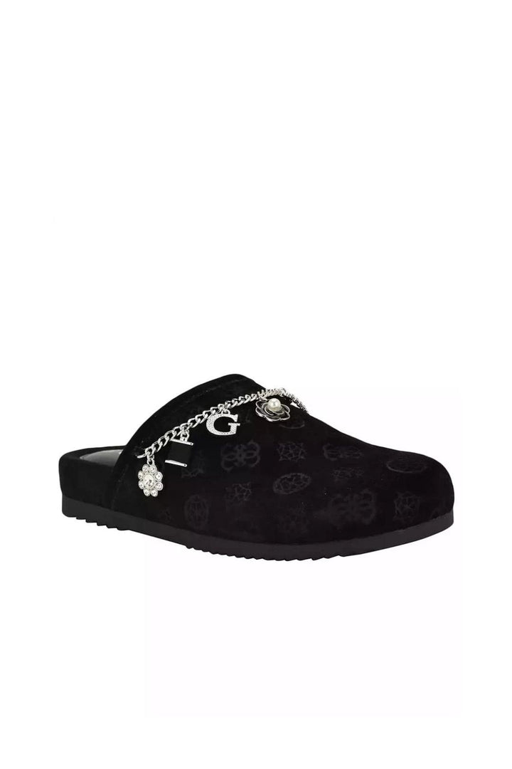 Monogram Gavyn Print Mule Slip On - Black