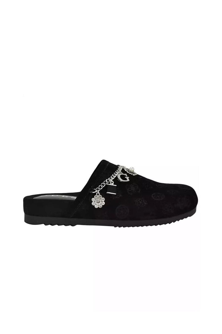 Monogram Gavyn Print Mule Slip On - Black