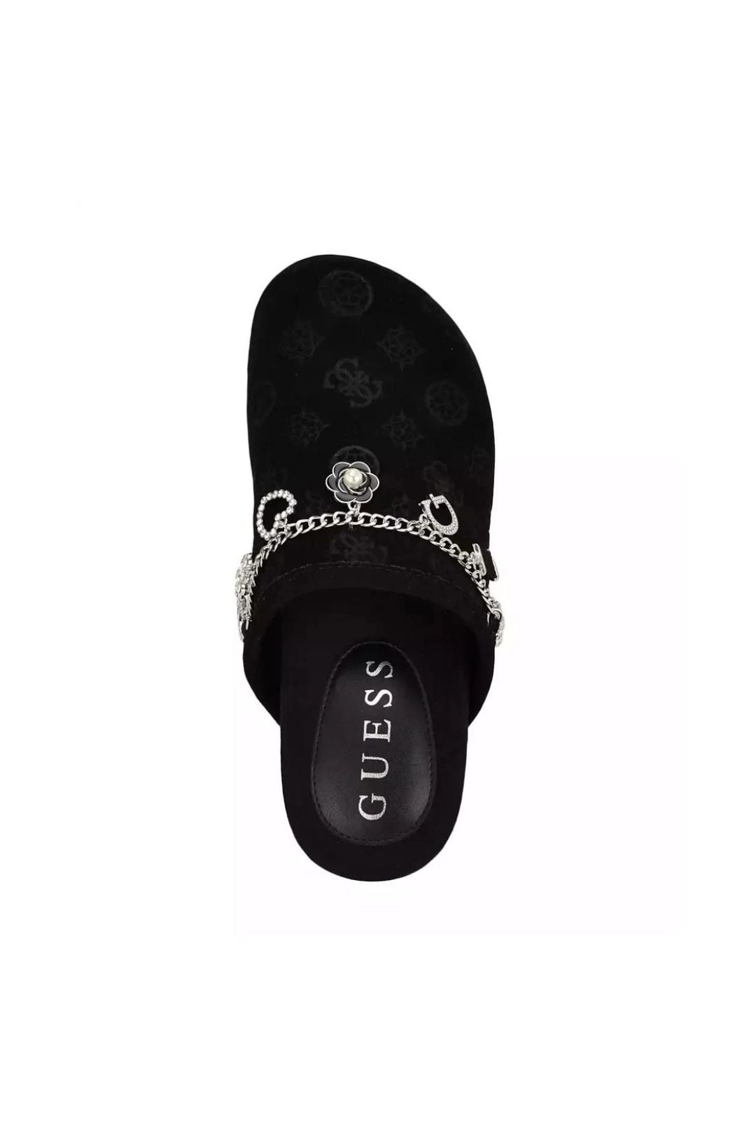 Monogram Gavyn Print Mule Slip On - Black