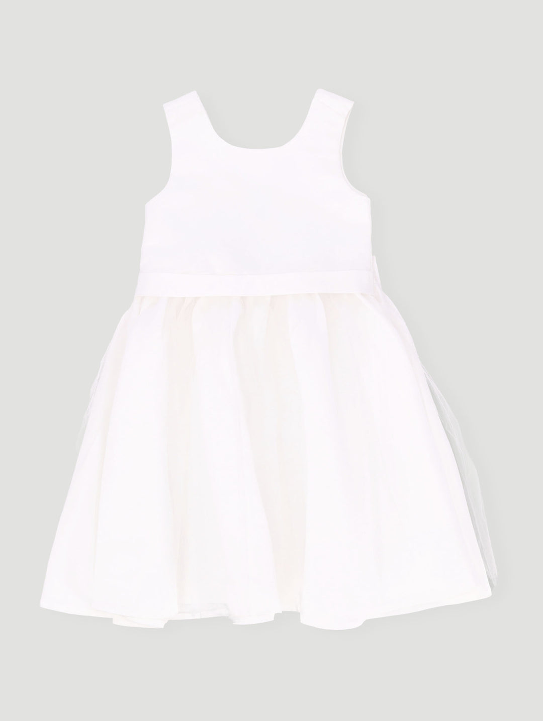 Pre-Girls Satin Occasion Dress - White