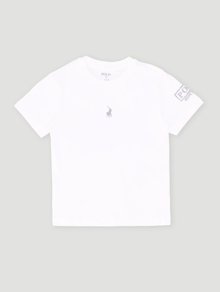 Pre-Boys Gary Printed Tee - White