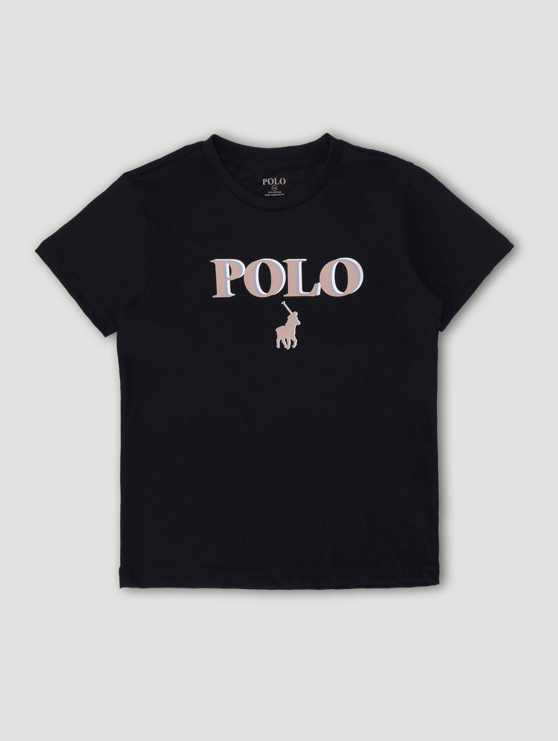 Pre-Boys Ted Printed Tee - Black