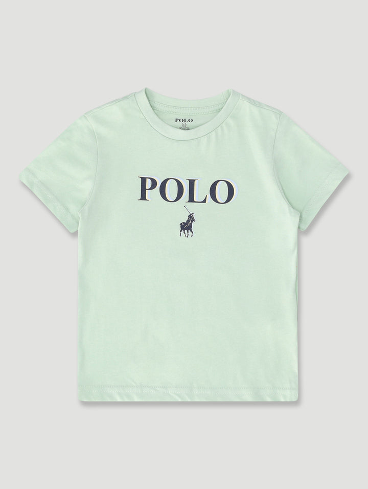 Pre-Boys Ted Printed Tee - Sage