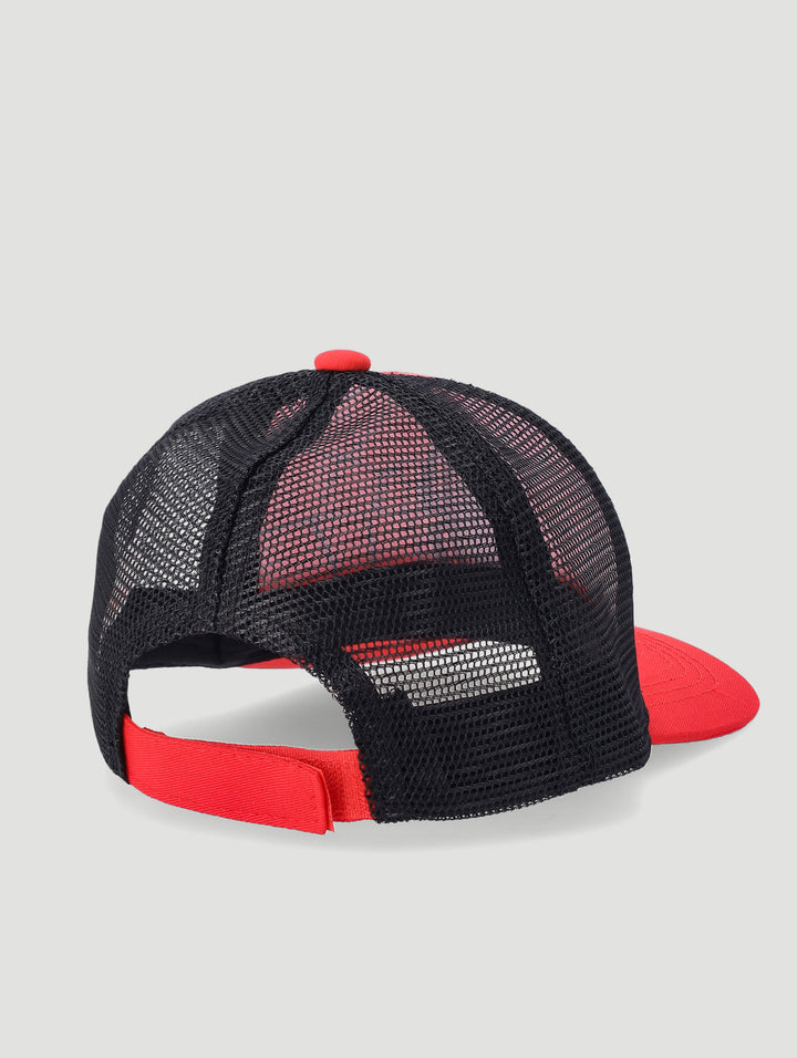 Pre-Boys Spiderman Web Cap - Red/Black