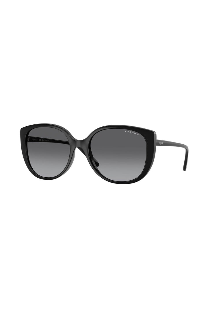 Round Frame Sunglasses - Black