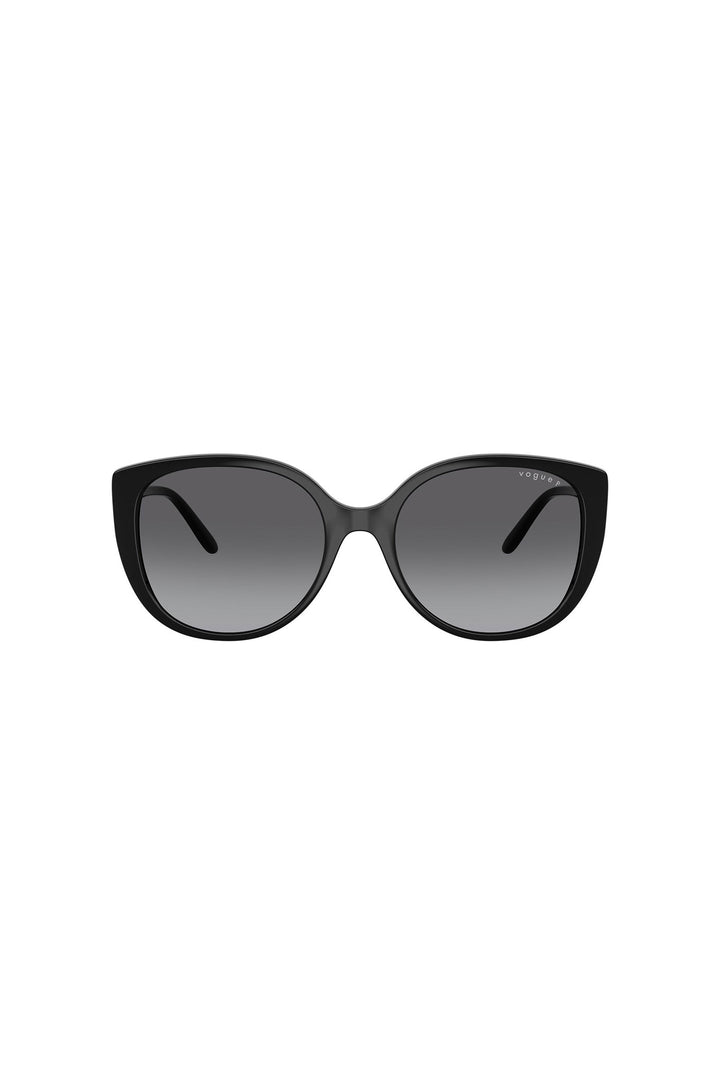 Round Frame Sunglasses - Black