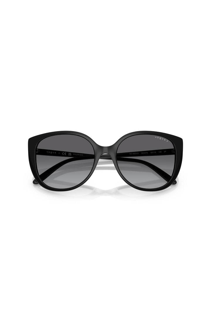 Round Frame Sunglasses - Black