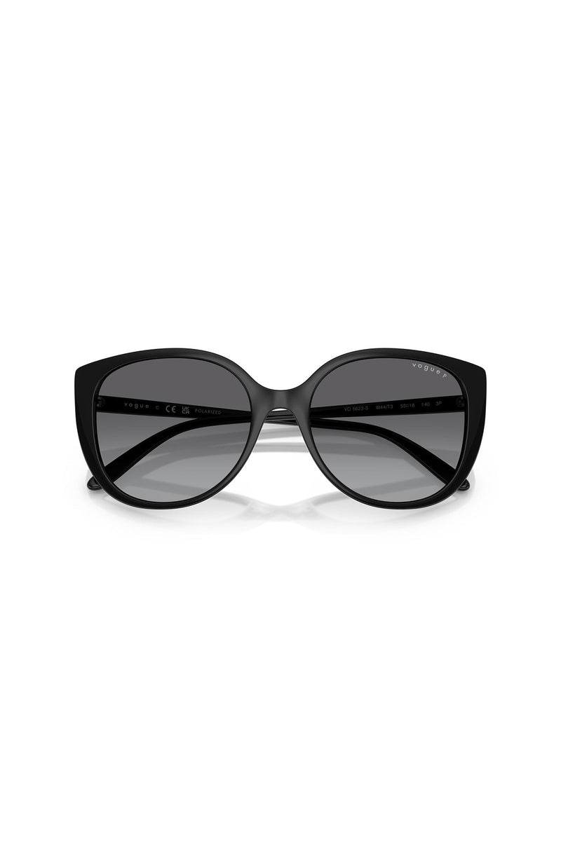 Round Frame Sunglasses - Black