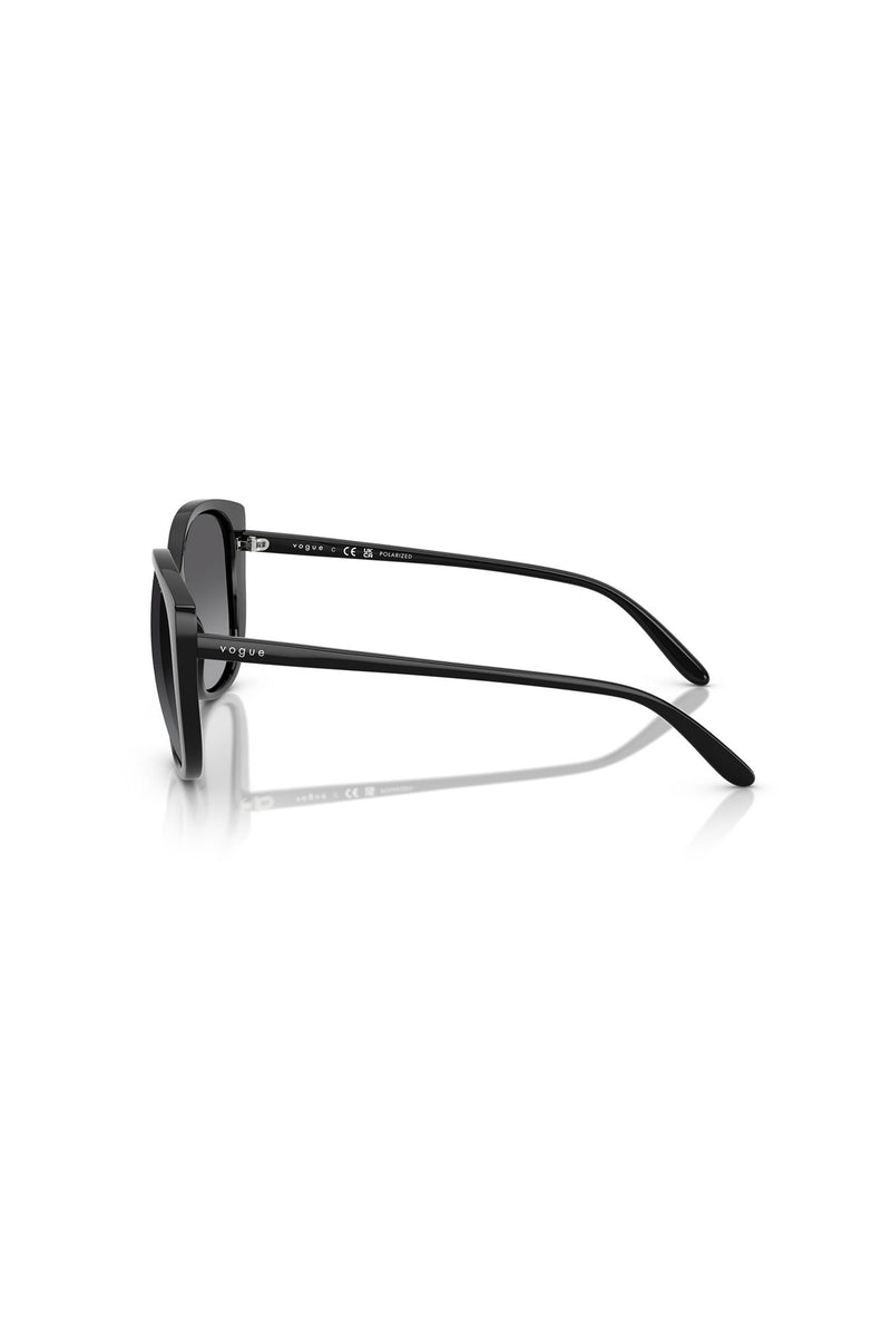 Round Frame Sunglasses - Black