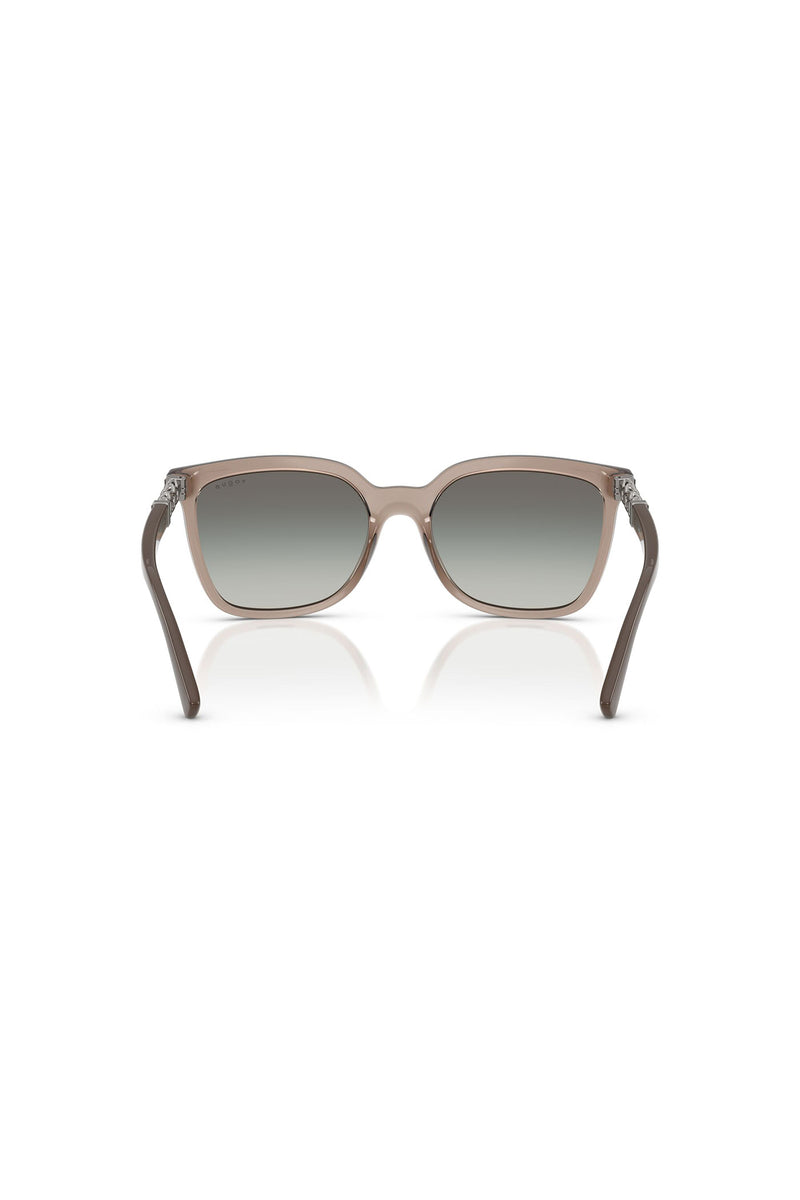 Square Frame Sunglasses - Brown