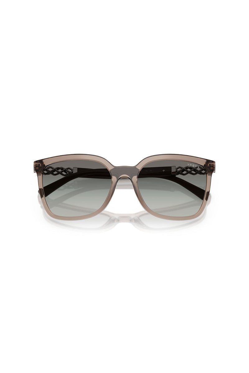 Square Frame Sunglasses - Brown