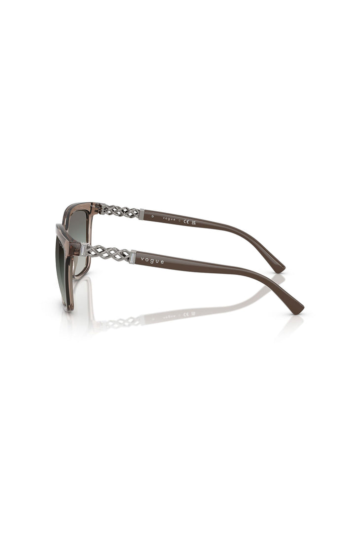 Square Frame Sunglasses - Brown