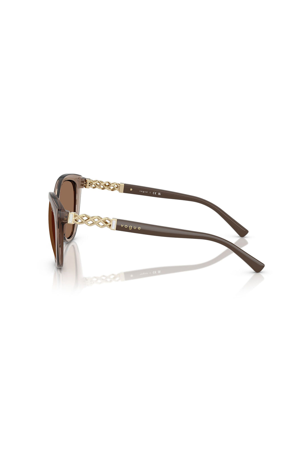Cat Eye Sunglasses - Brown