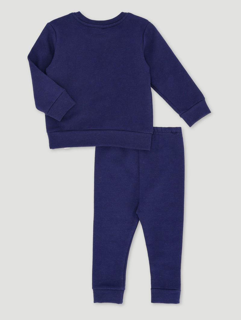 Baby Boys Fleece Race Set - Navy