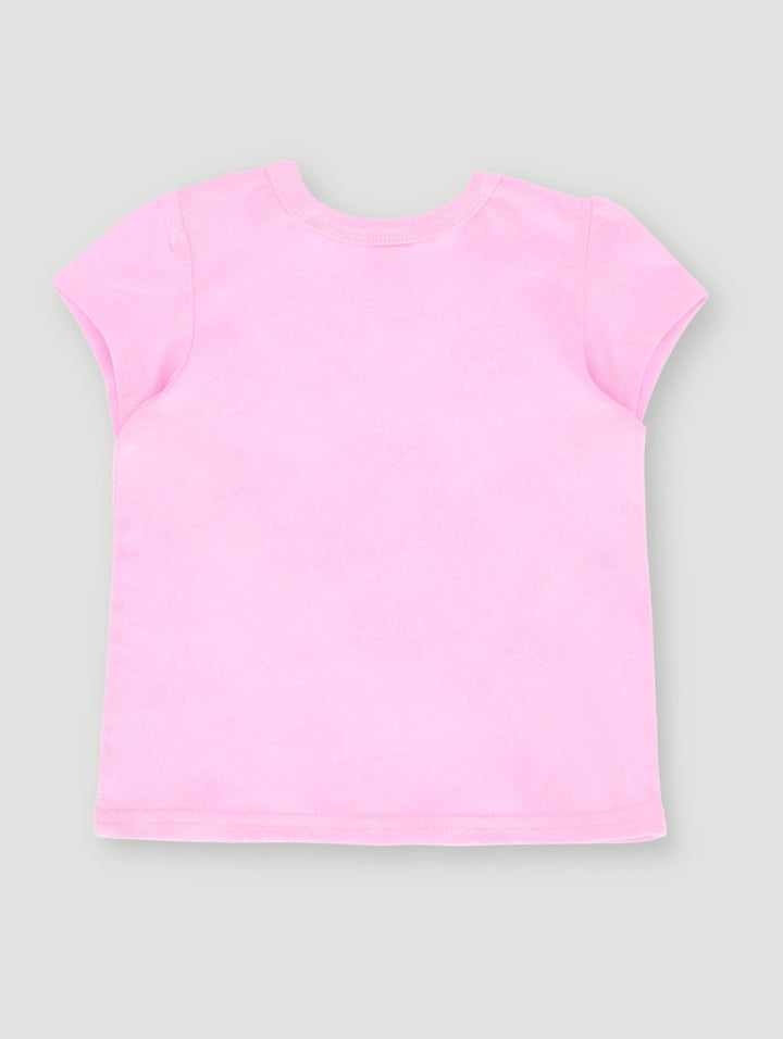 Baby Girls Short Sleeve Unicorn Tee - Dusty Pink