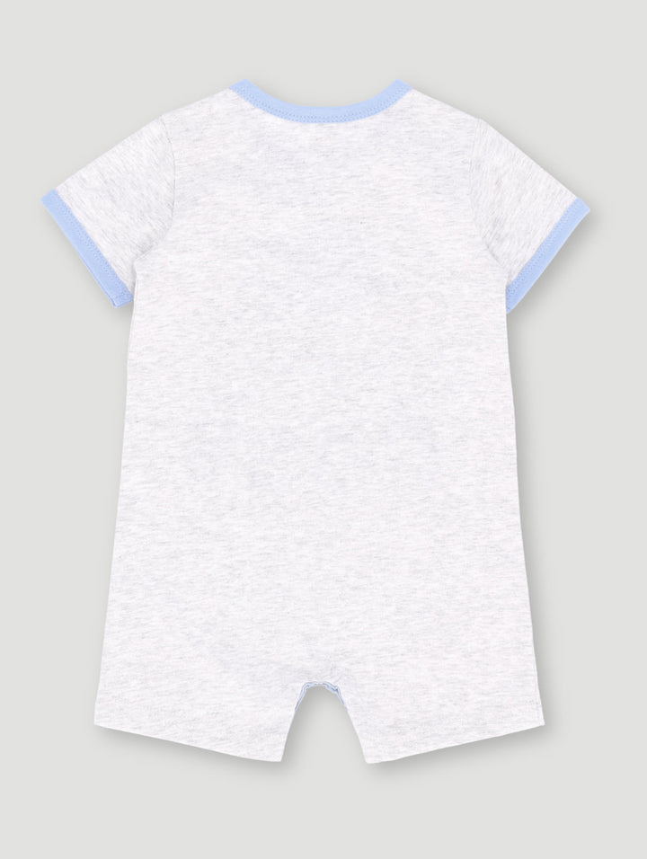 Baby Boys Take Me To Grandma & Papa Romper - Grey Melange