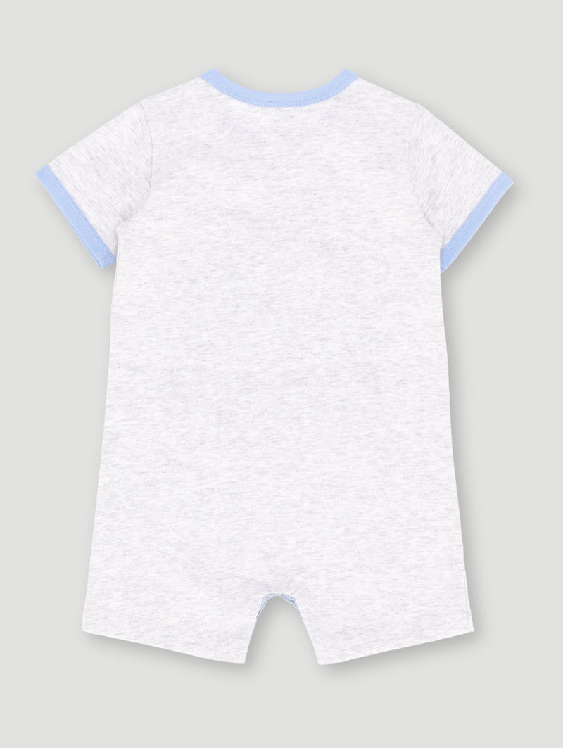 Baby Boys Take Me To Grandma & Papa Romper - Grey Melange