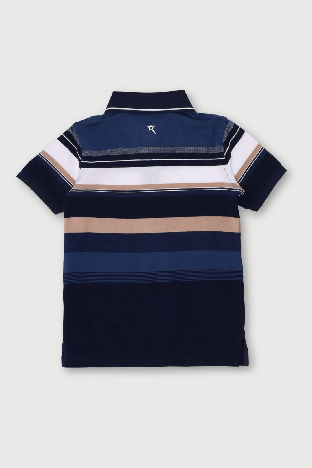 Pre-Boys Brayden Yarn Dye Stripe Golfer - Blue