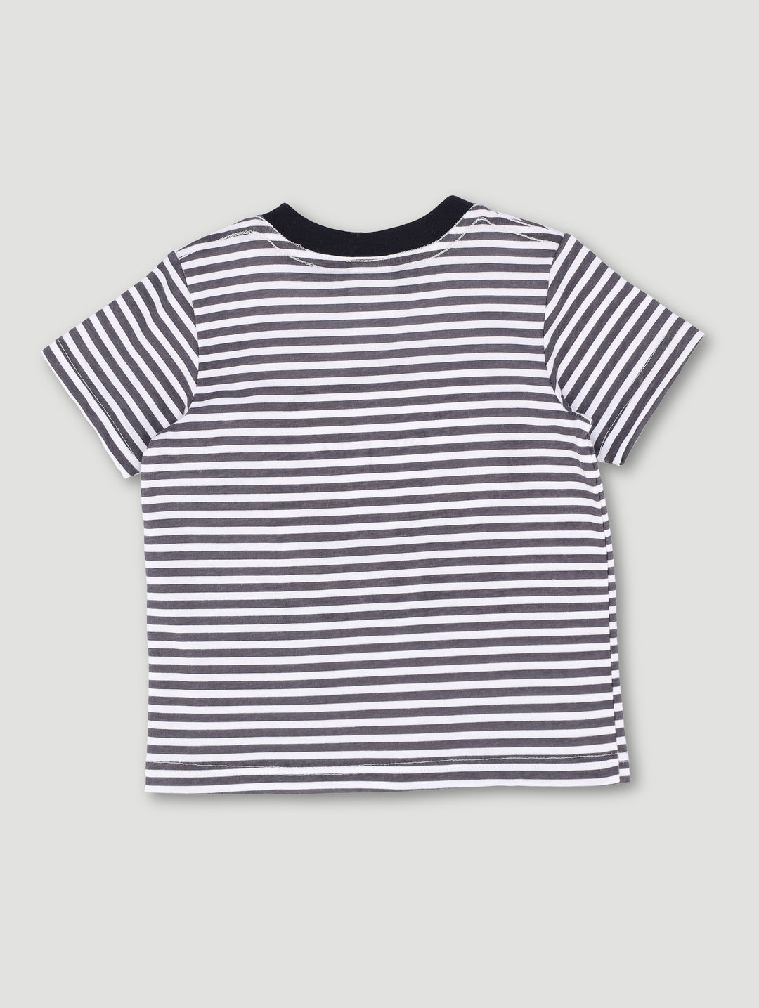 Baby Boys I Love You Daddy Stripes Tee - Charcoal