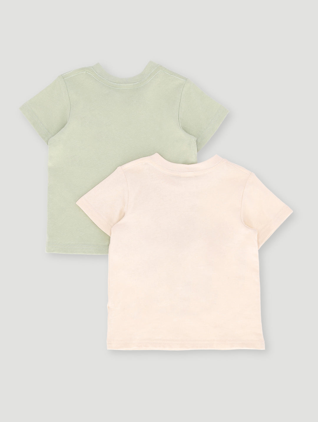 Baby Boys Tiger 3D 2 Pack Knit Tee - Cream/Green