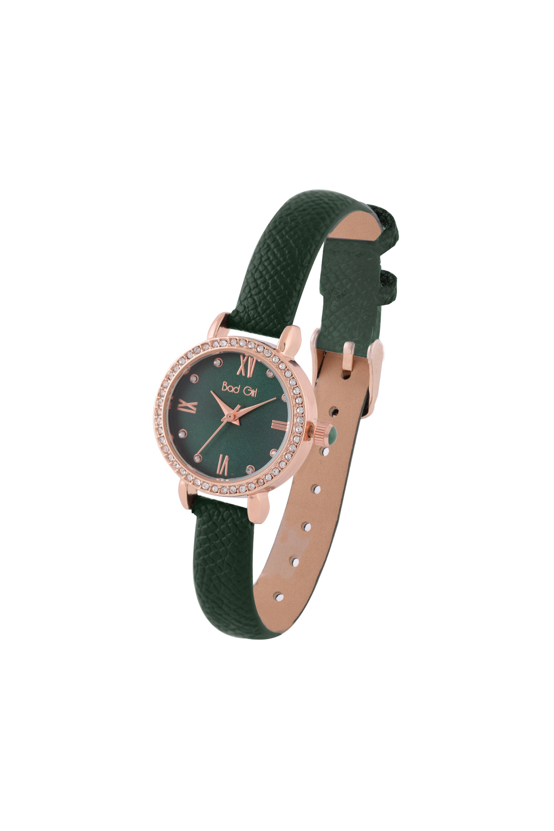 Bad Girl Emerald - Stones Pu [Green & Rosegold]
