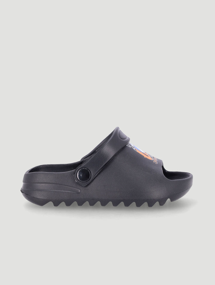 Pre-Boys Molded Basketball Slide - Black