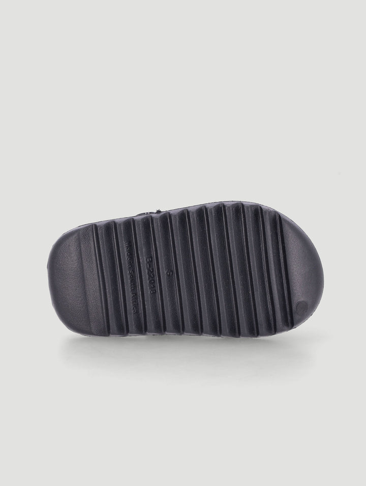 Pre-Boys Molded Basketball Slide - Black