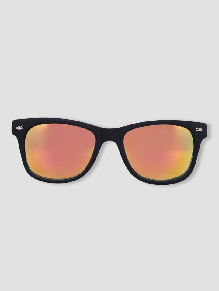 Pre-Boys Soft Touch Mirrored Wayfarer Sunnies - Red