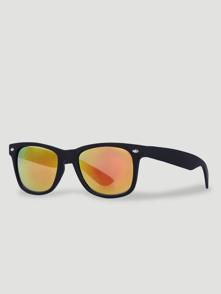 Pre-Boys Soft Touch Mirrored Wayfarer Sunnies - Red