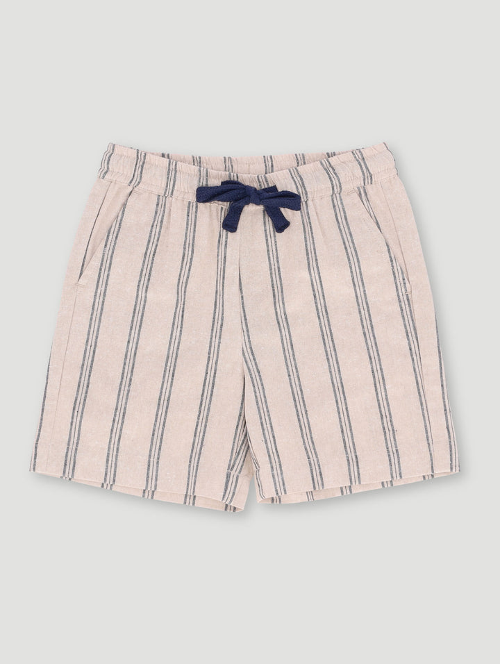 Pre-Boys Woven Stripe Short - Stone
