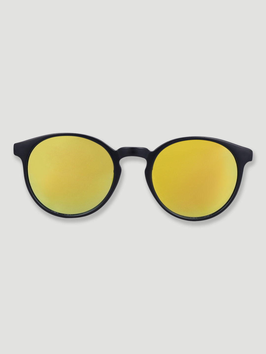 Pre-Boys Classic Gold Mirrored Round Sunnies - Gold