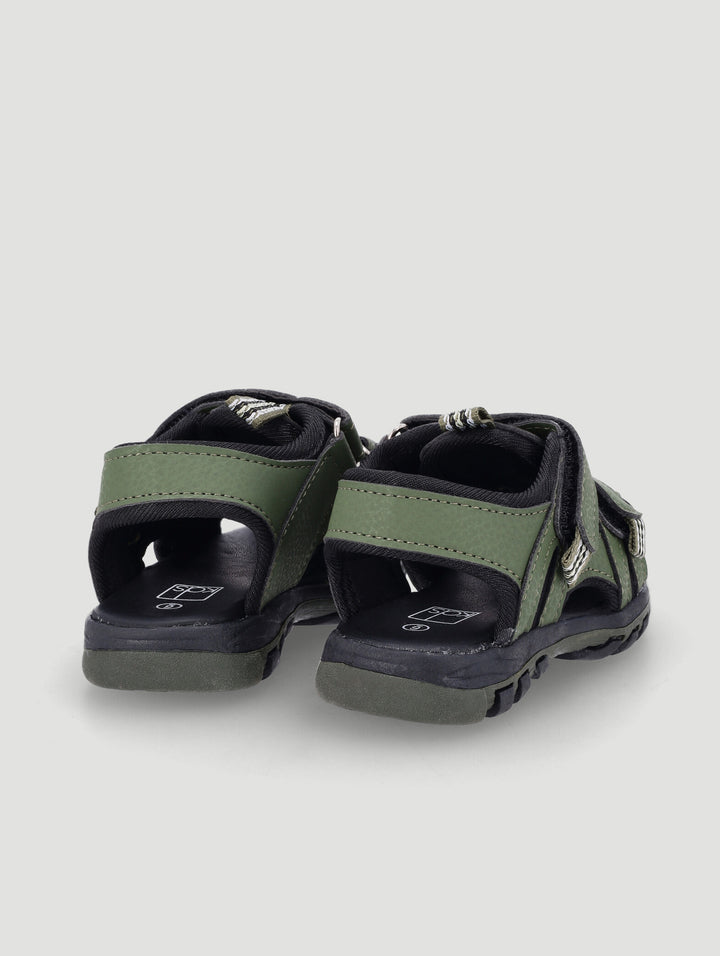 Pre-Boys Closed Toe Adventure Sandal - Olive