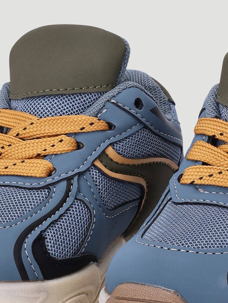 Pre-Boys Trainer - Blue/Tan