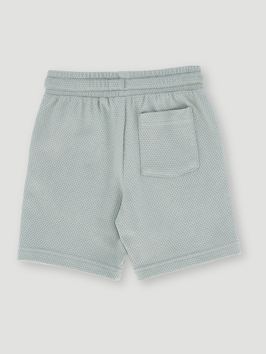 Textured Waffle Shorts - Green