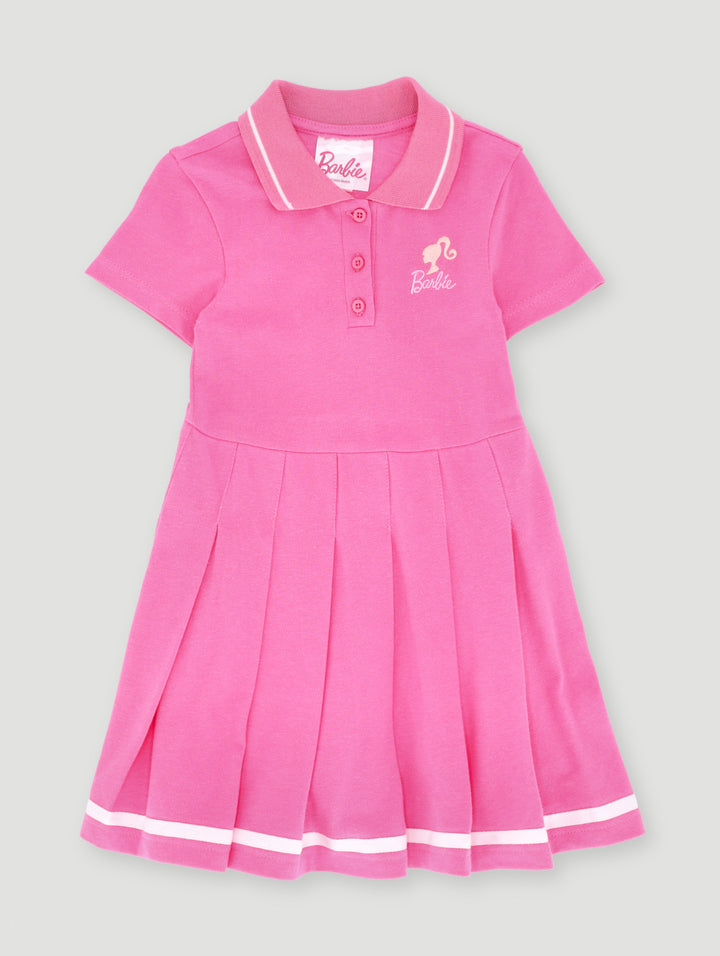 Pre- Girls Barbie Tennis  Dress - Pink