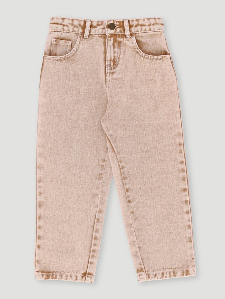 Pre-Boys Bull Denim Pants - Stone