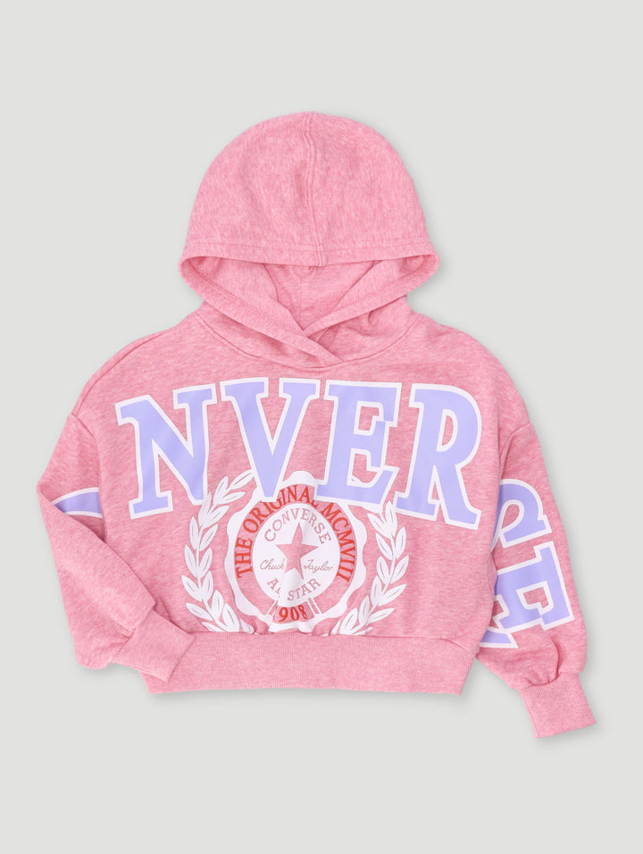 Pre-Girls Pull Over Hoody - Pink