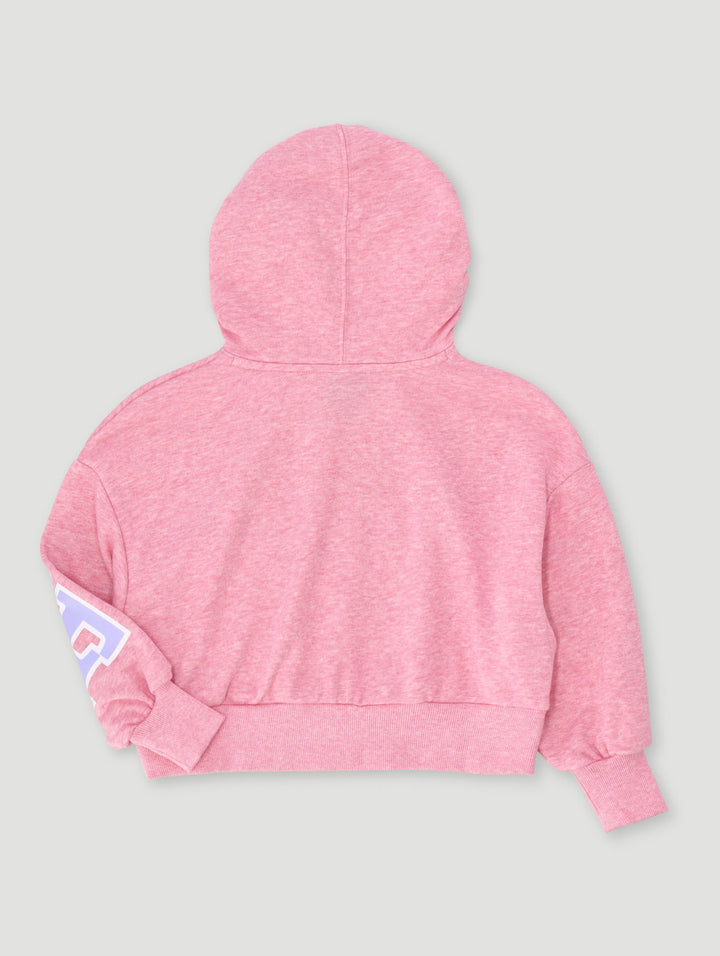 Pre-Girls Pull Over Hoody - Pink
