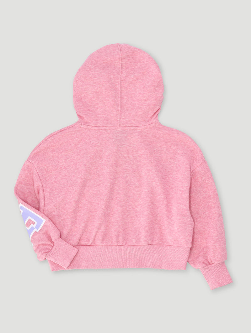 Pre-Girls Pull Over Hoody - Pink