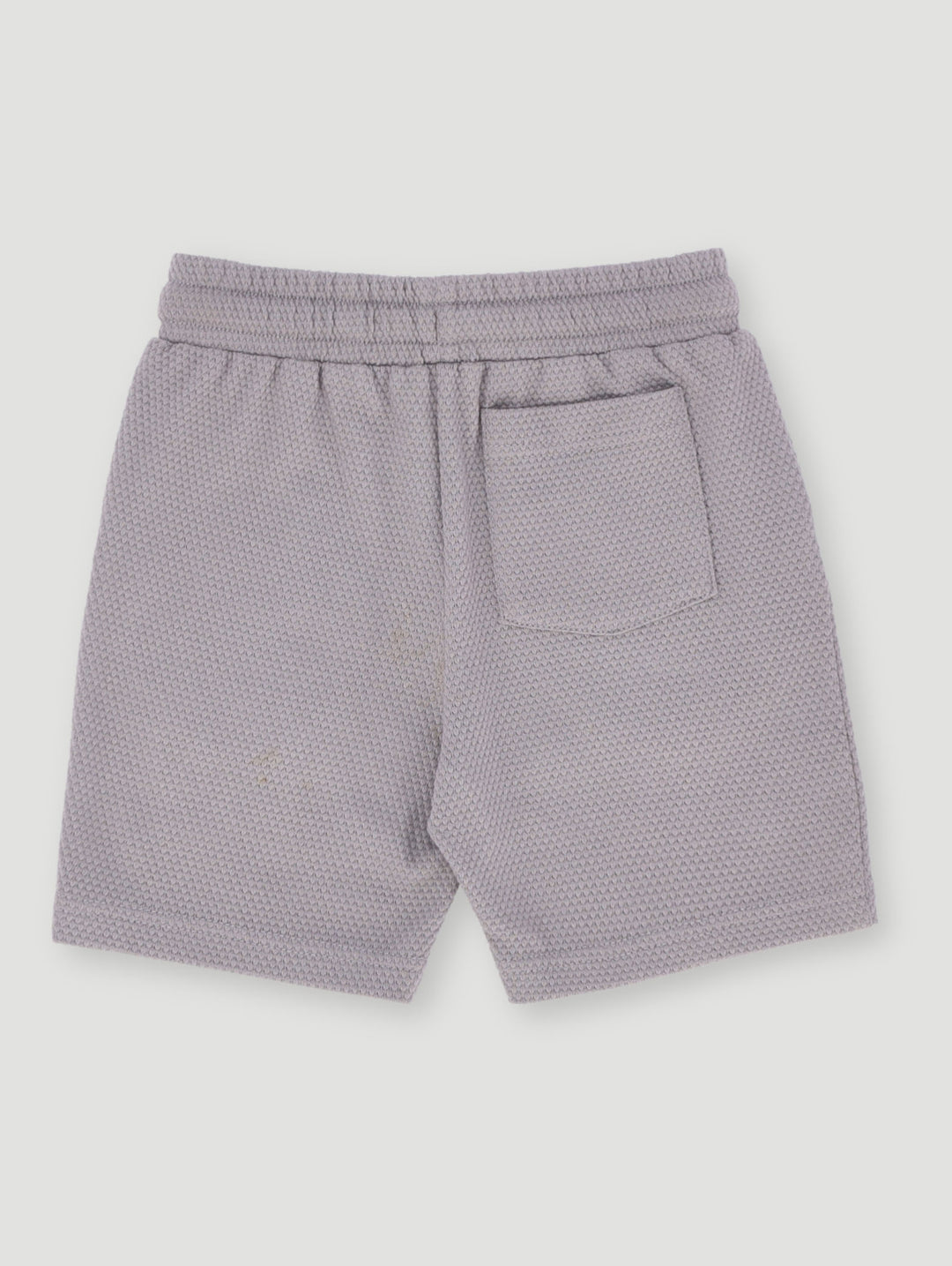 Pre-Boys Waffle Textured Shorts - Grey