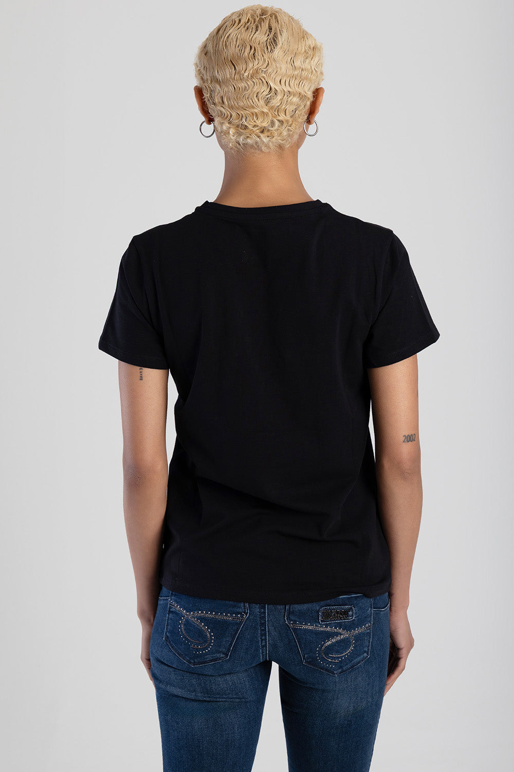 So Long Summer Pearl & Bling Regular Fit Top - Black