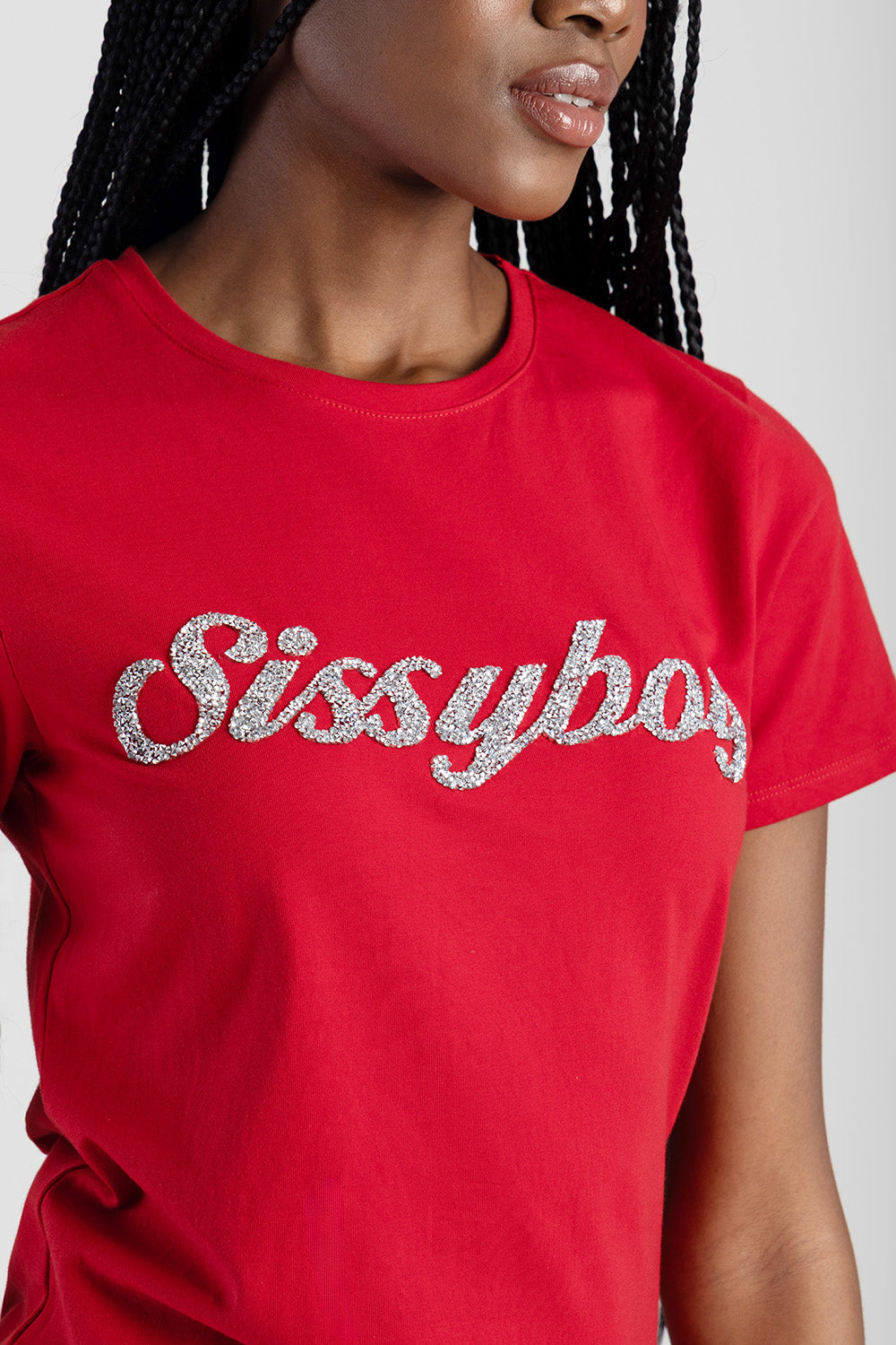 Bling Logo Regular Tee - Red