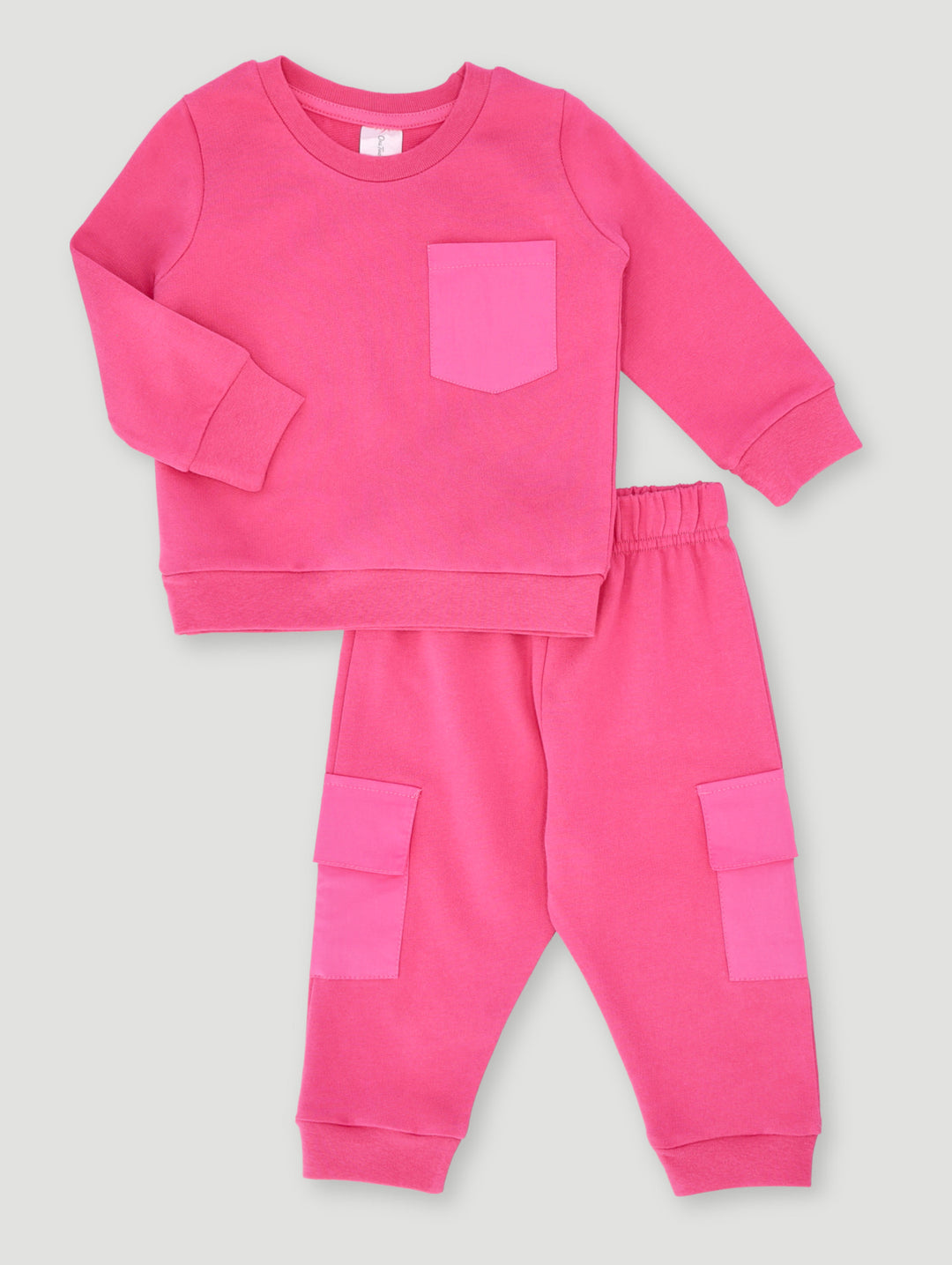 Baby Girls Brushed Utility Set - Pink