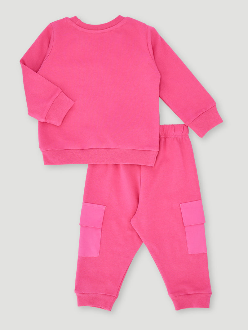 Baby Girls Brushed Utility Set - Pink