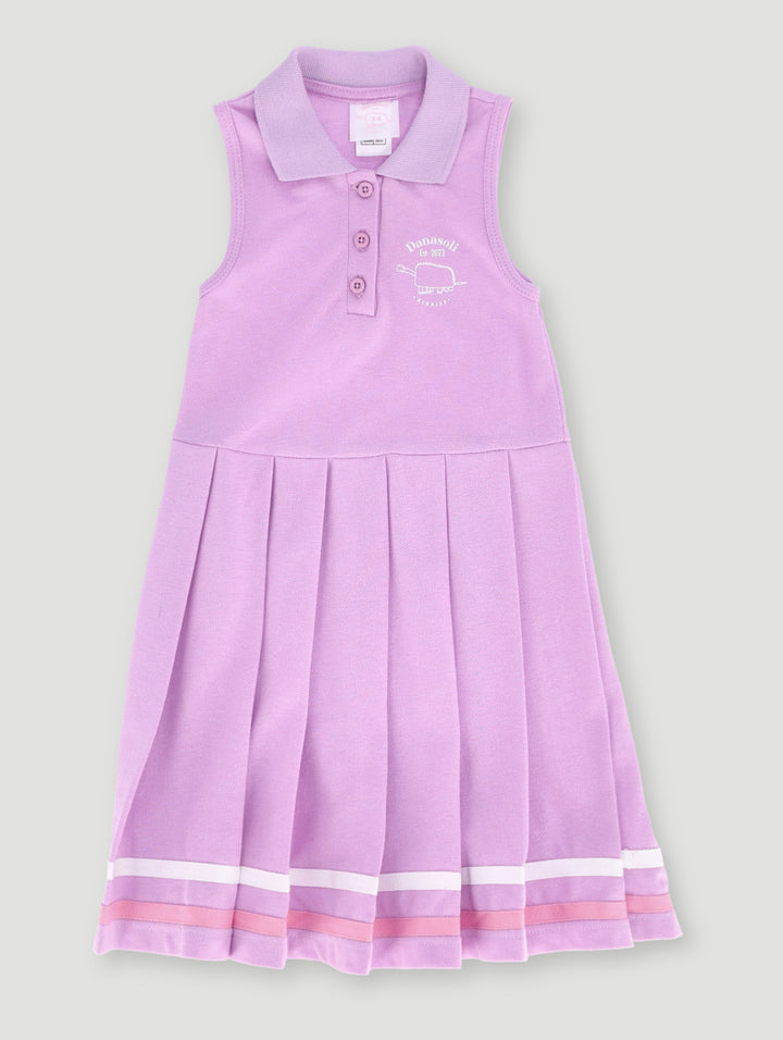 Pre-Girls Pique Dress - Lilac
