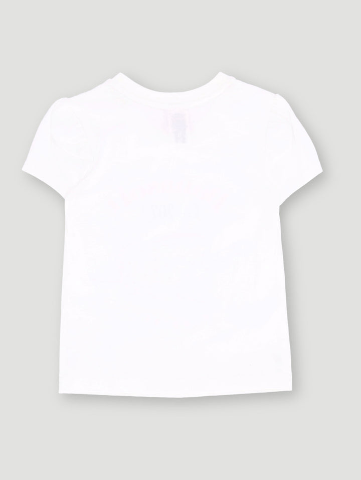 Pre-Girls Single Jersey Top - Off White