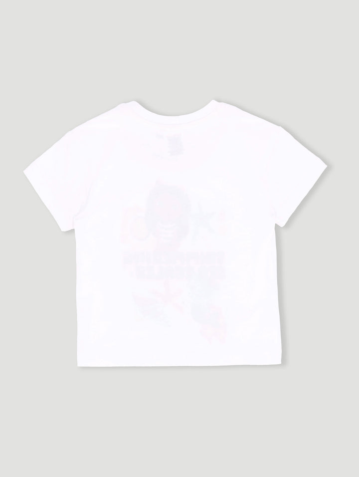 Pre-Girls Gaby Boxy Tee - White