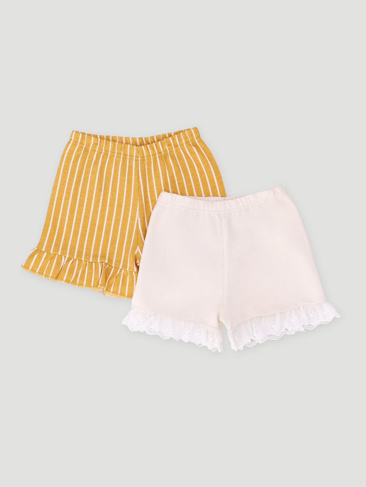 Baby Girls 2 Pack Forever Chasing Sunsets Short - Multi