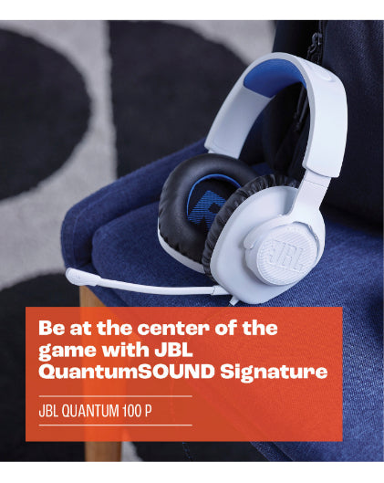 Quantum 100P Wired PS Over Ear Gaming Headphones - White